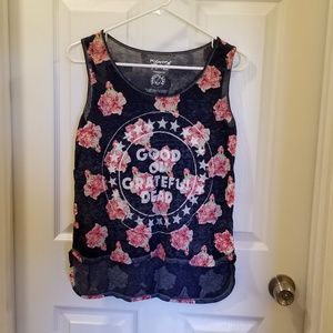 🌸Beautiful grateful dead rose tank